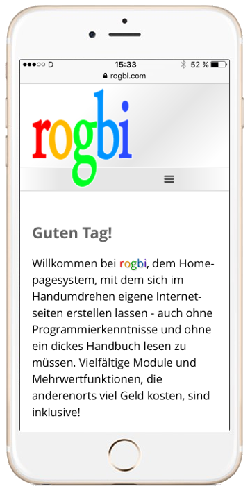 Responsive Design: Mobil-/Portrait-Darstellung TOP auf iPhone