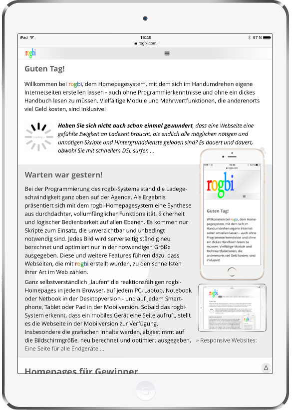 Responsive Design: Desktop-/ Portrait-Darstellung auf iPad